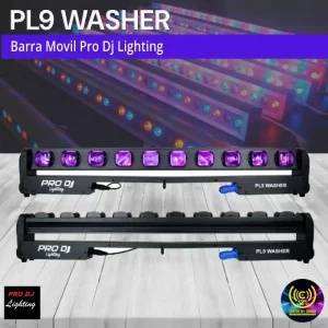 barra movil pl9 washer pro dj lighting