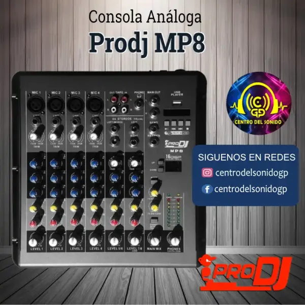consola análoga prodj mp8 consola análoga prodj mp8