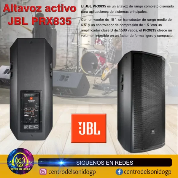 altavoz activo jbl prx835 altavoz activo jbl prx835