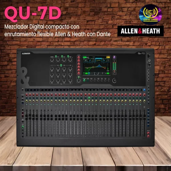 mezclador digital compacto con enrutamiento flexible allen & heath qu 7d con dante mezclador digital compacto con enrutamiento flexible allen & heath qu 7d con dante