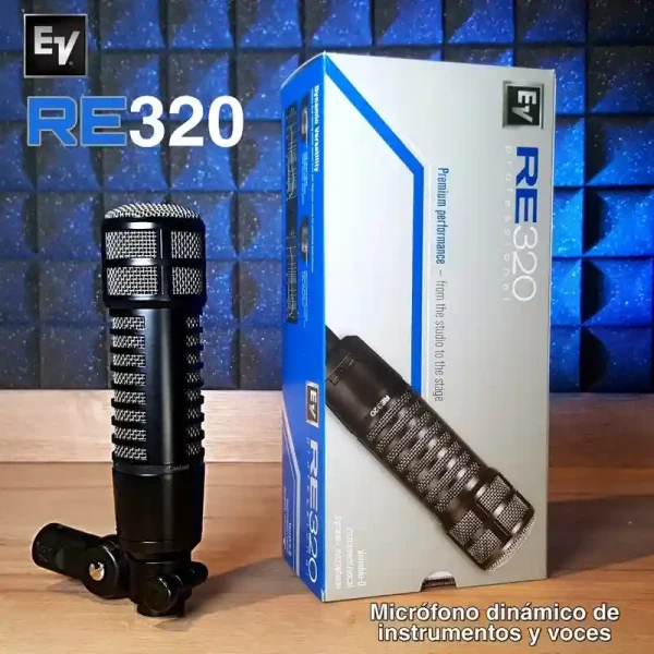 micrófono dinámico para estudio electrovoice re 320 micrófono dinámico para estudio electrovoice re 320
