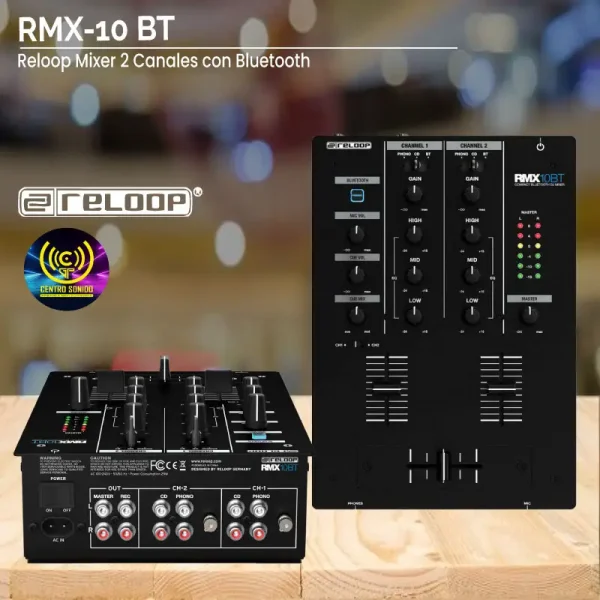 rmx 10 bt reloop mixer 2 canales con bluetooth rmx 10 bt reloop mixer 2 canales con bluetooth