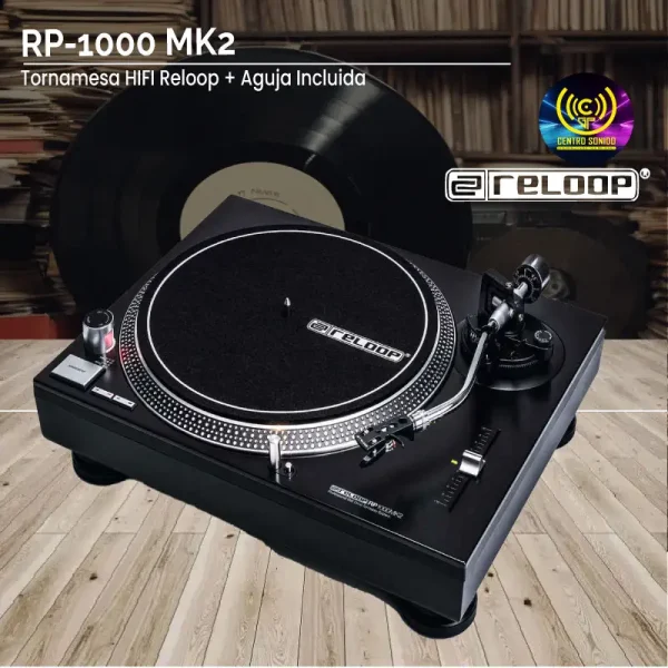tornamesa hifi reloop rp 1000 mk2 + aguja incluida tornamesa hifi reloop rp 1000 mk2 + aguja incluida