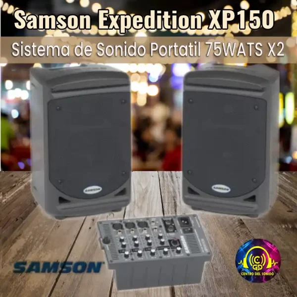 samson expedition xp150 150 vatios pa portátil samson expedition xp150 150 vatios pa portátil