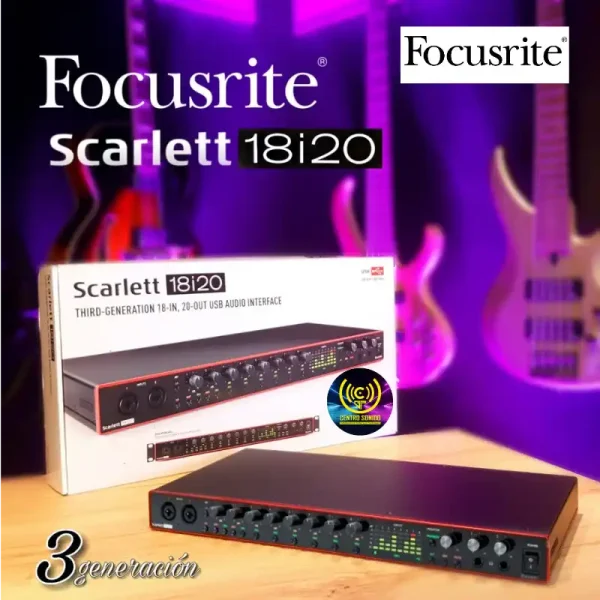 interfaz de audio scarlet18i20mk3 interfaz de audio scarlet18i20mk3