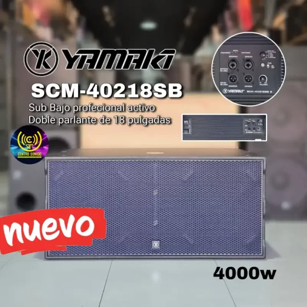 bajo activo doble yamaki scm40218sb de 18" bajo activo doble yamaki scm40218sb de 18"