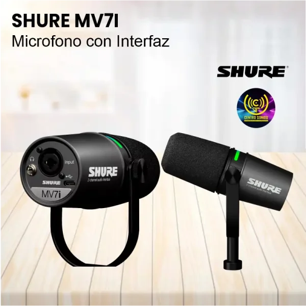 shure mv7i microfono con interfaz shure mv7i microfono con interfaz