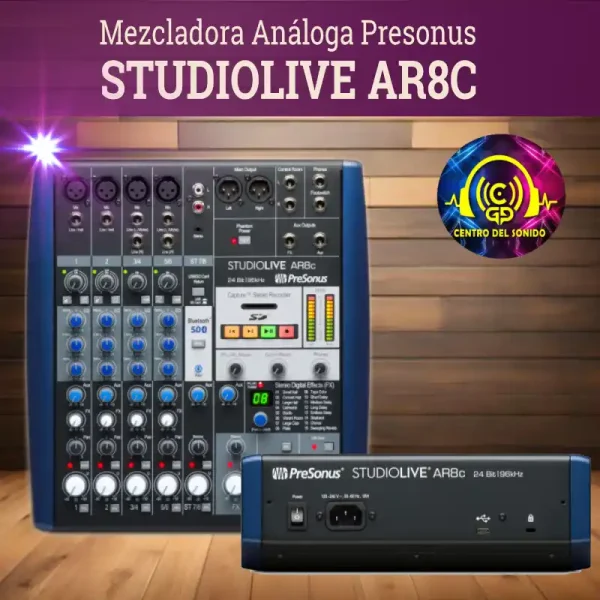 mezcladora análoga presonus studiolive ar8c mezcladora análoga presonus studiolive ar8c