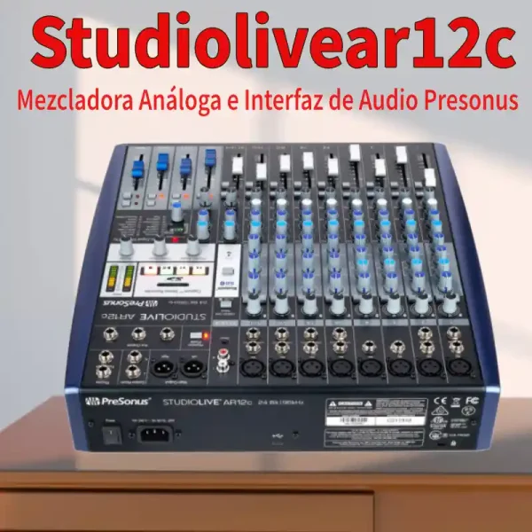 mezcladora análoga e interfaz de audio presonus studiolivear12c mezcladora análoga e interfaz de audio presonus studiolivear12c
