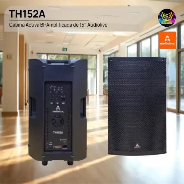 cabina activa bi amplificada 15" th152a audiolive cabina activa bi amplificada 15" th152a audiolive