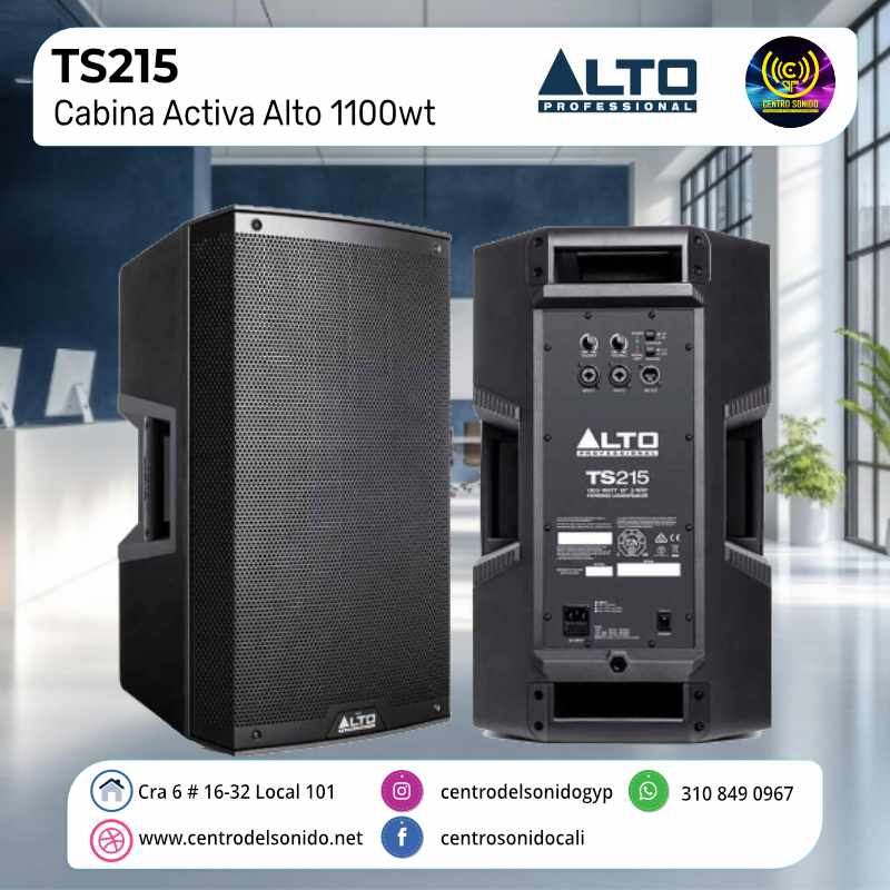 cabina activa ts215 alto 1100w