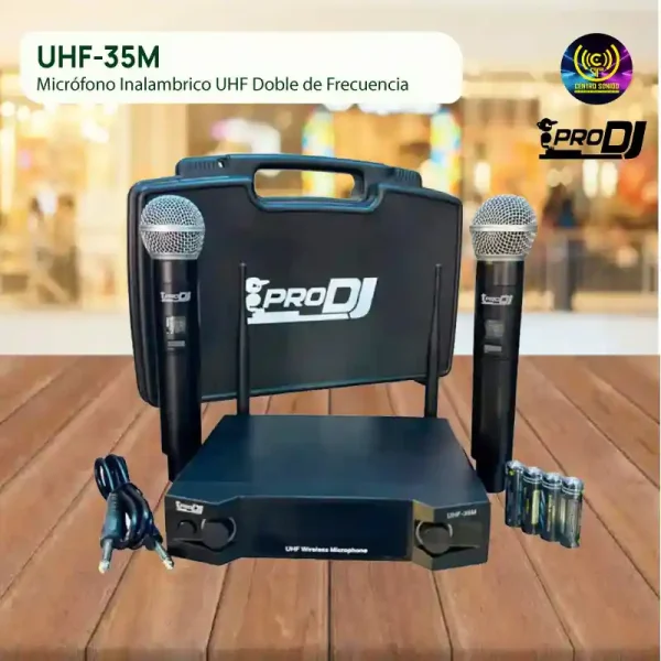 micrófono inalambrico uhf doble de frecuencia uhf 35m micrófono inalambrico uhf doble de frecuencia uhf 35m