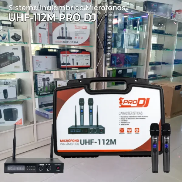 sistema inalámbrico microfonos uhf 112m de prodj sistema inalámbrico microfonos uhf 112m de prodj