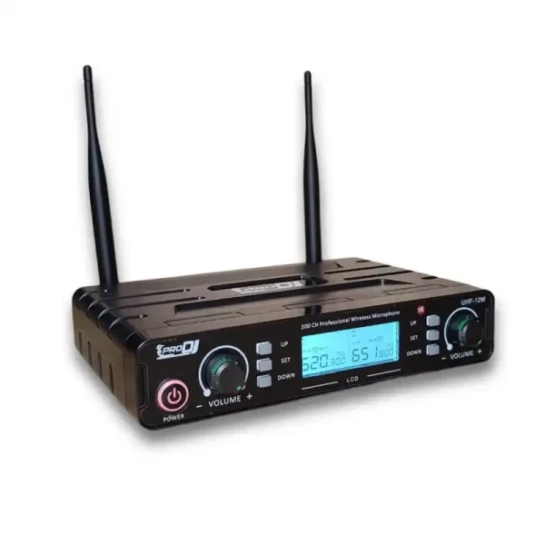 microfono doble de mano uhf12m prodj