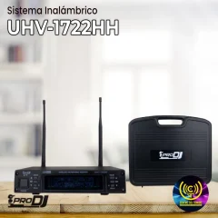 sistema inalámbrico uhv 1722hh de prodj