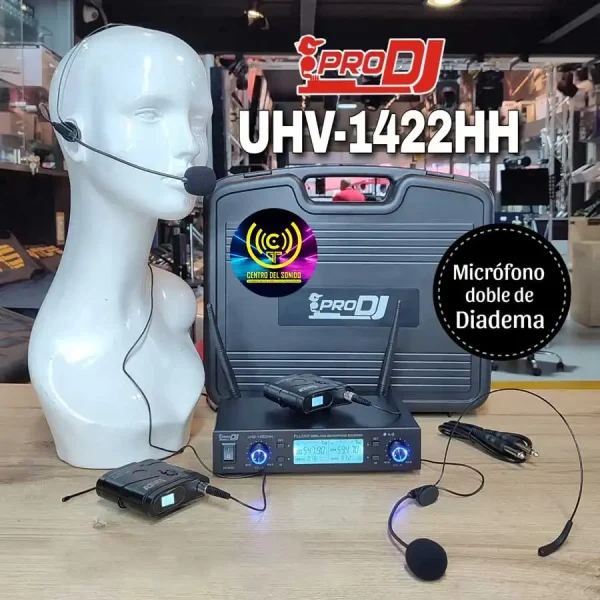micrófono inalámbrico de diadema doble uhv1422hh micrófono inalámbrico de diadema doble uhv1422hh