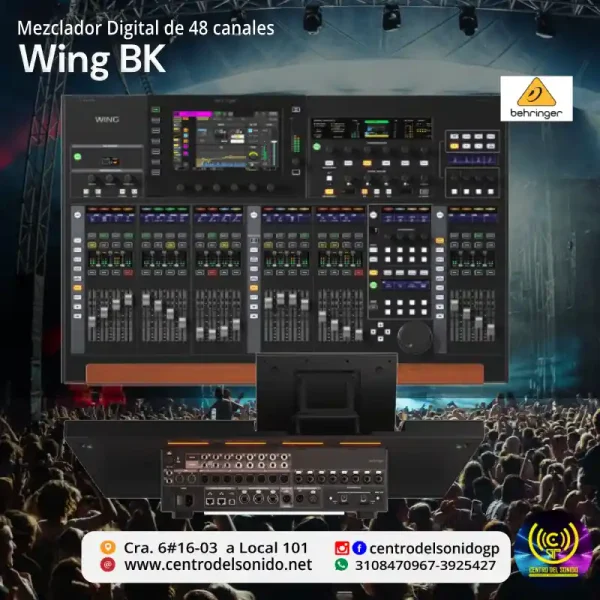 behringer wing bk mezclador digital de 48 canales behringer wing bk mezclador digital de 48 canales