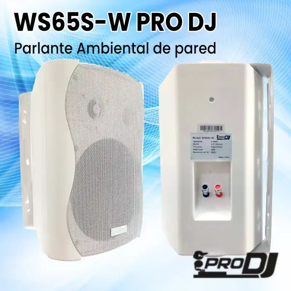 parlante ambiental de pared ws65s w pro dj parlante ambiental de pared ws65s w pro dj