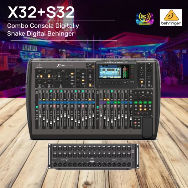 combo x32+s32 consola digital y snake digital behinger combo x32+s32 consola digital y snake digital behinger