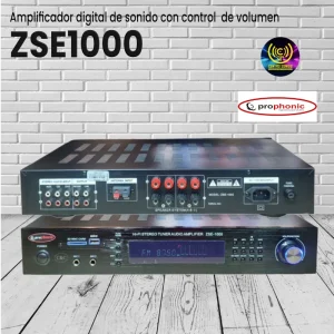 amplificador digital de sonido con control de volumen zse1000