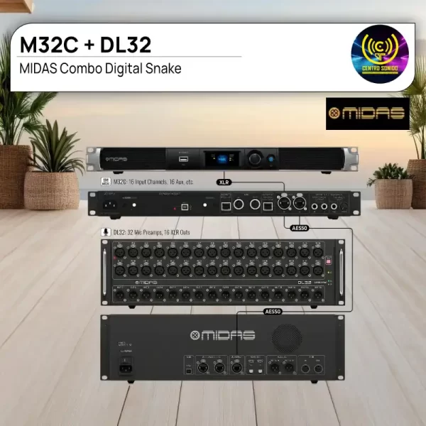 midas combo m32c + dl32 digital snake midas combo m32c + dl32 digital snake