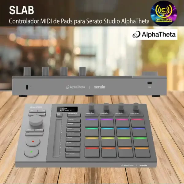 slab controlador midi de pads para serato studio alphatheta slab controlador midi de pads para serato studio alphatheta
