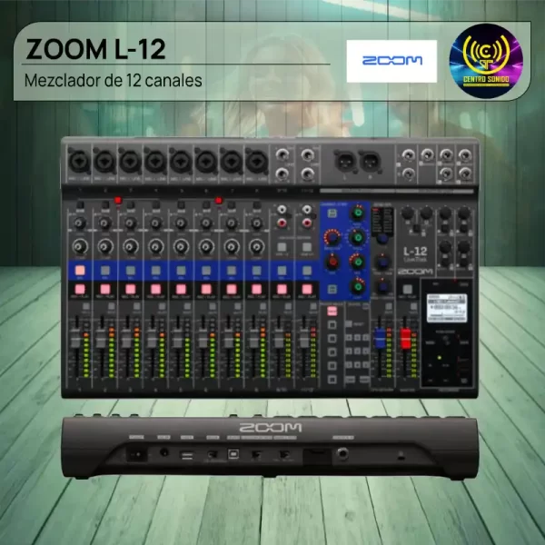 zoom l 12 mezclador de 12 canales zoom l 12 mezclador de 12 canales
