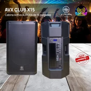 cabina activa aurora avx club x15 de 15 pulgadas
