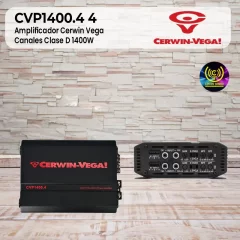 amplificador cerwin vega cvp1400.4 4 canales clase d 1400w