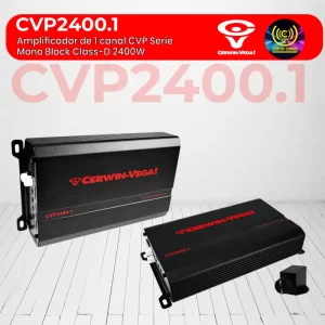 amplificador de 1 canal cvp serie mono block class d 2400w cvp2400.1
