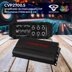 cerwin vega! cvp2700.5 amplificador de chasis pequeño cvp performance 2700w max 5 ch