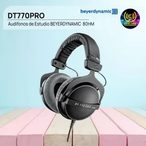 audifonos de estudio beyerdynamic dt770pro 80hm