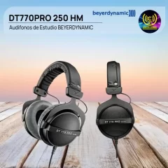 audifonos de estudio beyerdynamic dt770pro 250 hm