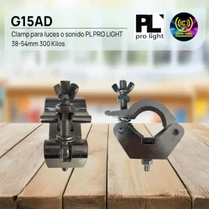 clamp para luces o sonido g15ad pl pro light 38 54mm 300 kilos