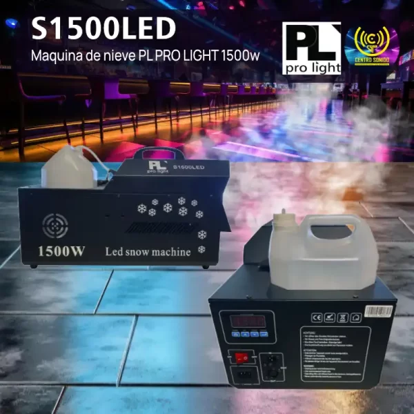 s1500led maquina de nieve pl pro light 1500w s1500led maquina de nieve pl pro light 1500w