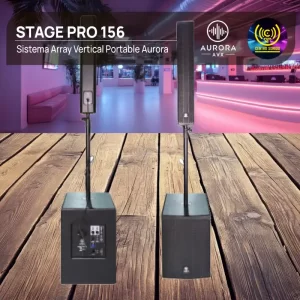 sistema array vertical portable aurora stage pro 156
