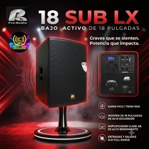 pro audio 18 sublx bajo activo de 18 pulgadas