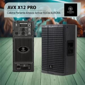 cabina parlante altavoz activa aurora avx x12 pro – 1500w