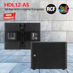 sub bajo activo colgante 12 pulgadas rcf hdl12 as