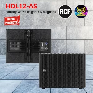 sub bajo activo colgante 12 pulgadas rcf hdl12 as