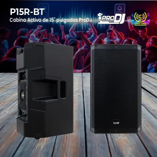cabina activa de 15" pulgadas p15r bt prodj