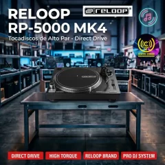 tocadiscos de alto par de accionamiento directo reloop rp 5000 mk4