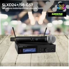 microfono inalambrico con capsula sm58 shure slxd24+/58 g57