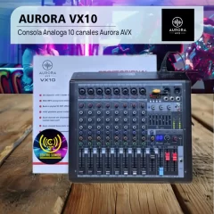 consola analoga 10 canales aurora vx10