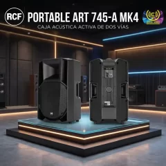 portable art 745 a mk4 caja acùstica activa de dos vìas