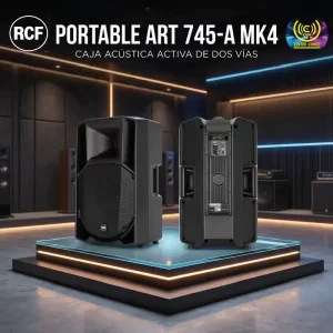 portable art 745 a mk4 caja acùstica activa de dos vìas