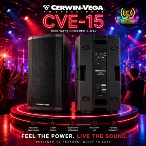cabina amplificada de 15 pulgadas 2 vias cerwin vega cve 15