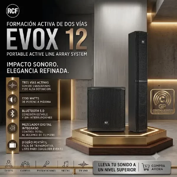 evox 12 columna activa de dos vìas evox 12 columna activa de dos vìas