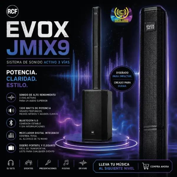 evox jmix9 sistema musical tipo columna activo de 3 vìas evox jmix9 sistema musical tipo columna activo de 3 vìas