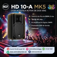 caja acùstica activa de dos vìas portable hd 10 a mk5